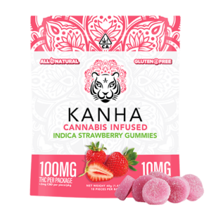 KANHA | Strawberry – Indica Gummies – 100mg