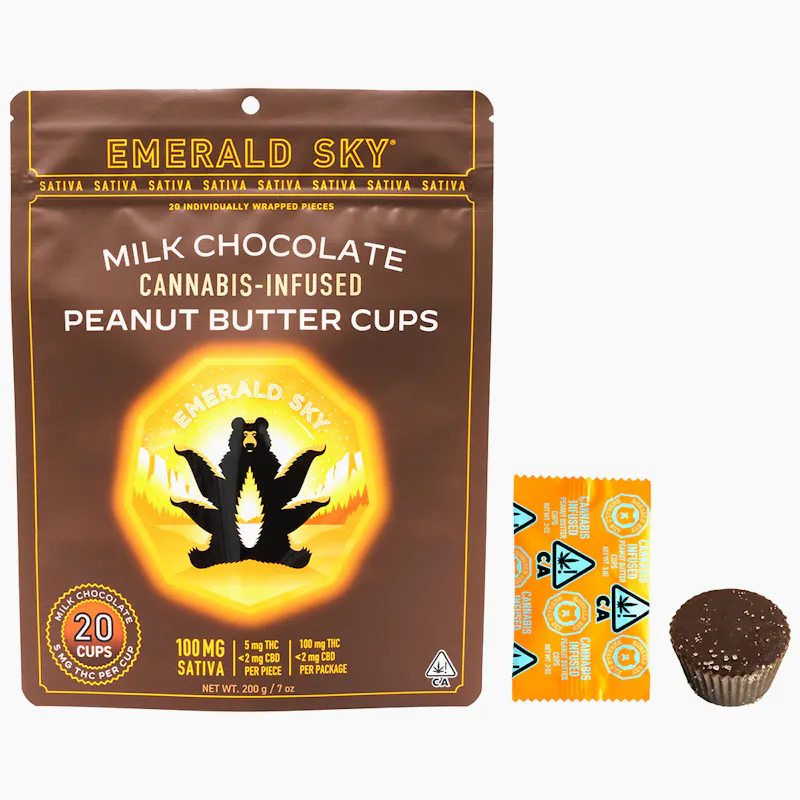 EMERALD SKY | Peanut Butter Cups Sativa (5mg each) – 100mg