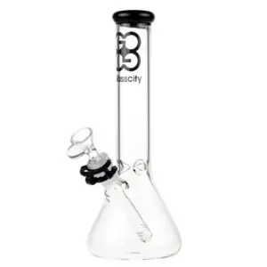 Glasscity Beaker Ice Bong | 10 inch | Greyish