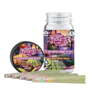 Lemon Cherry Gelato x Zkittlez - 0.5g Infused Pre Roll Multipack (5) - Hybrid
